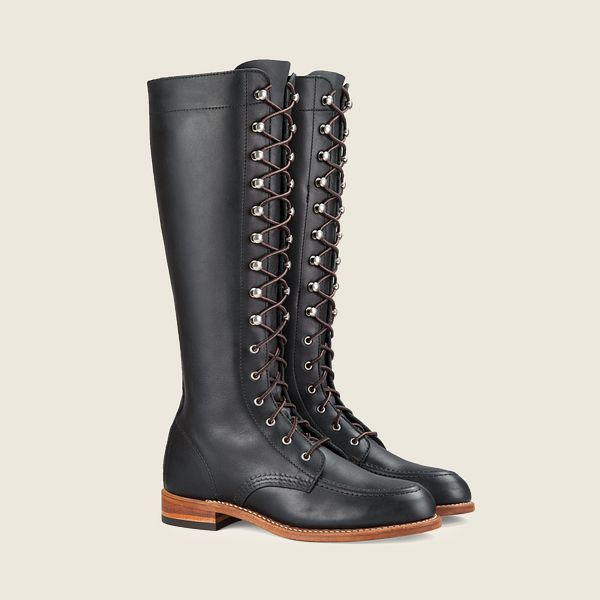 レッド ウィング(Red Wing) Gloria - トールバウンダリーレザー ブーツ レディース ブラック JP87934